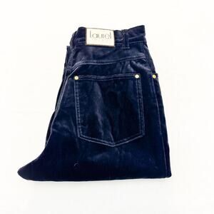 Laurel Suede Straight Leg Textured Denim Jeans Size 36 Italy